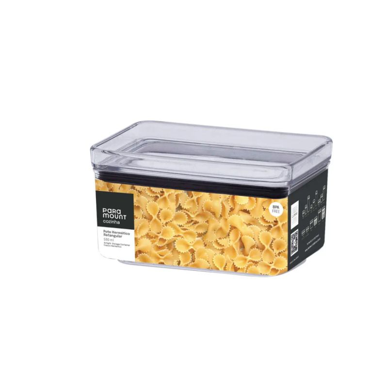 Pote Hermetico 580ml Lumini Paramount 1167 Quadrado