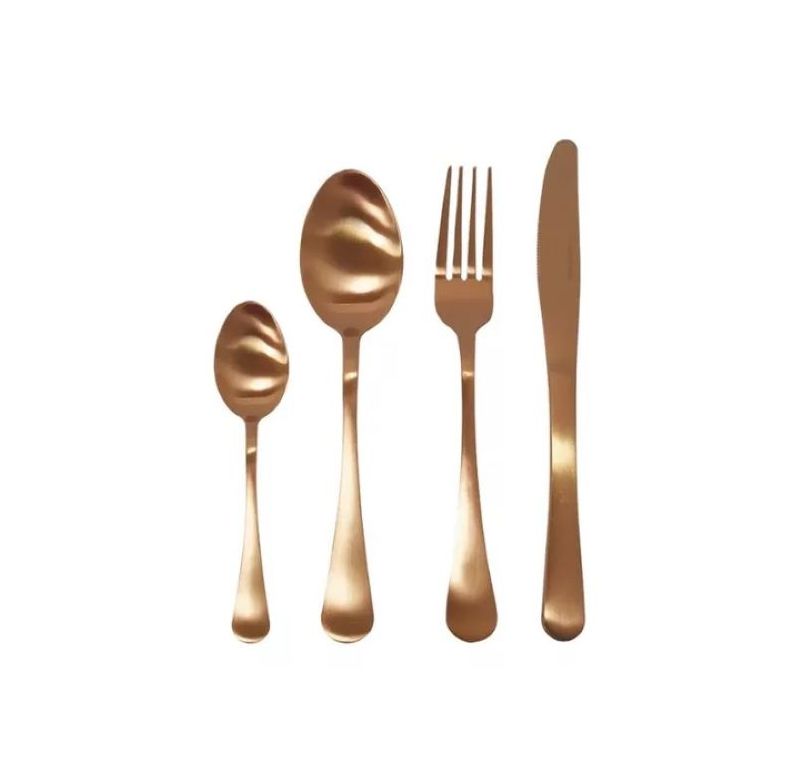 Faqueiro Palermo Brinox 57749/103 16 Pecas Rose Gold