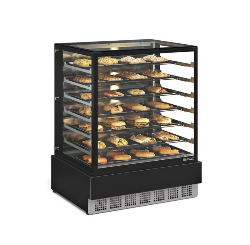 Vitrine Estufa 1,00 M Gourmet Mgee-100/pr 220v Gelopar 80337.09.2 Conveniencia Preta