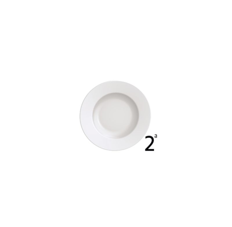 Prato Sobremesa Elena Tramontina 96900007 Porcelana 21cm