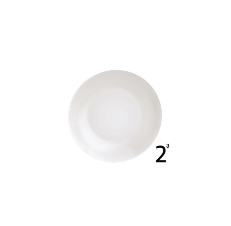 Prato Fundo Tramontina 96900027 Porcelana Branca 21cm