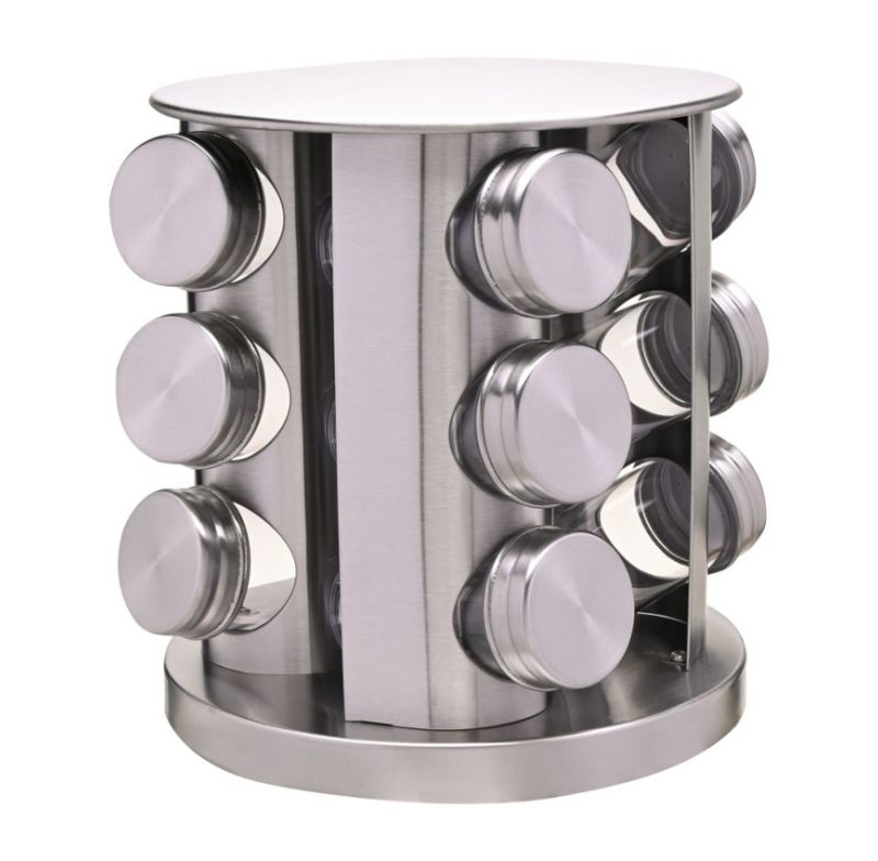 Porta Condimentos Giratorio Mimo 6710 Inox 12 Pcs