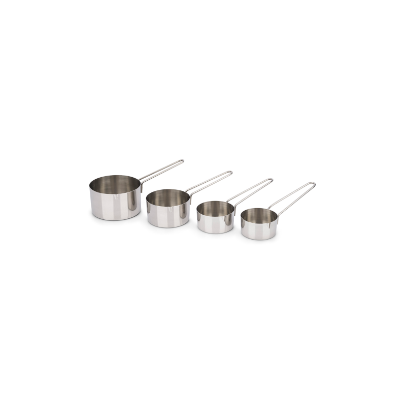 Conjunto De Medidores Tipo Xicara Brinox Top Pratic 2203/301 Inox 4pcs