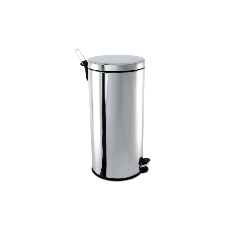 Lixeira Com Pedal E Balde  Dercoline 30l  Brinox 3040/205 Inox