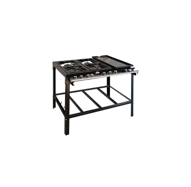Fogao 4 Bocas 4qs Bp Com Chapa Pms-400fch Progas P37390 S/forno