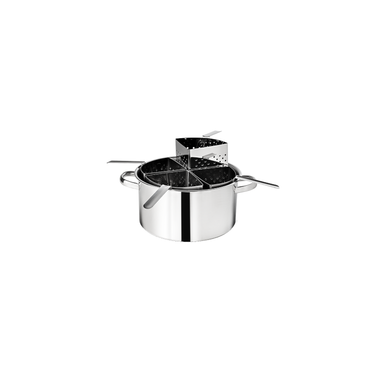 Espagueteira 4 Divisoria Savoy10l 31x16,5cm Brinox 1075/200 Inox