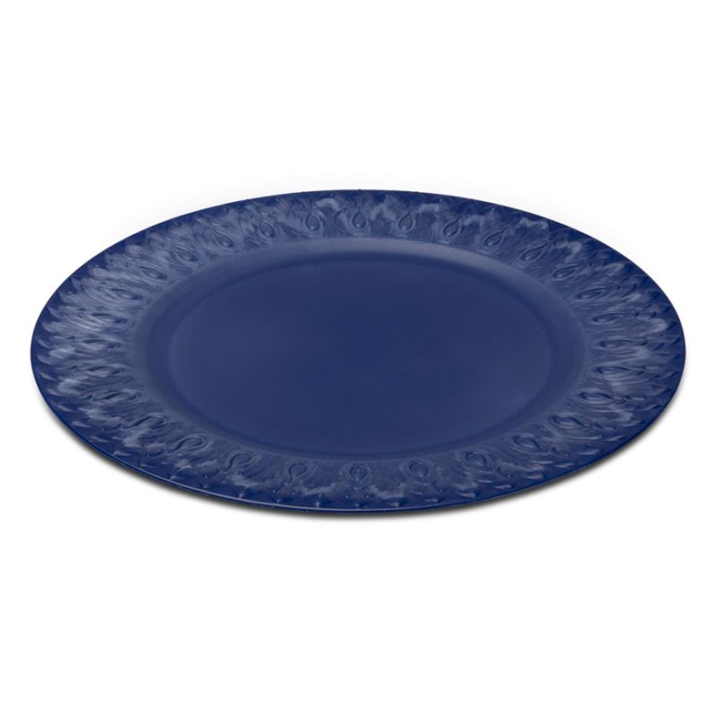 Sousplat Happiness 33cm  Brinox 57738/002  Azul