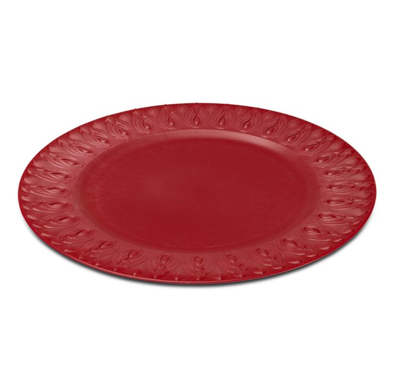 Sousplat Happiness 33cm Brinox 57738/008  Vermelho