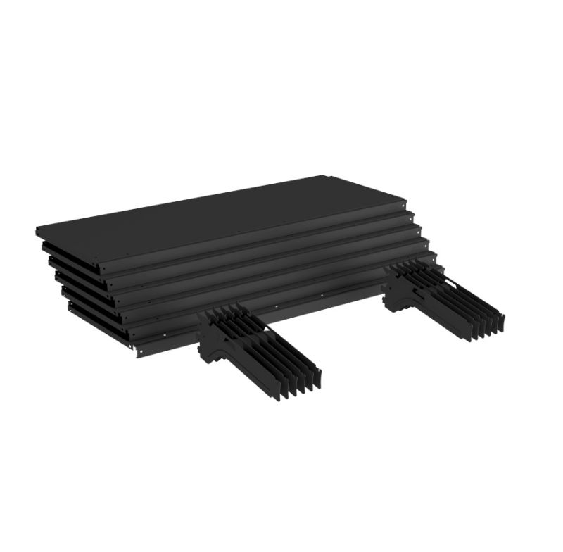 Bandeja Gondola Fit 0,35x0,90 Ch22 Amapa Pa120072-1092 Preta C/slg