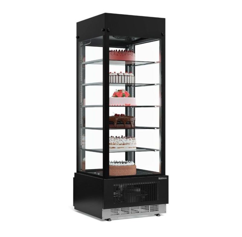 Expositor Vitrine Fixa 220v 60hz Gevf-075 Gelopar 80927.09.2 Preta