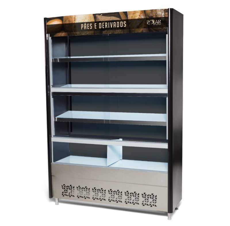 Vitrine Auto Servico Padaria 2,10m Polar 010001b962 Preta