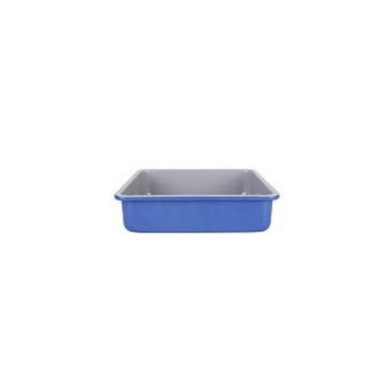 Assadeira Quadrada Matte Blue 24,5x24,5x6,3cm Yangzi 29956