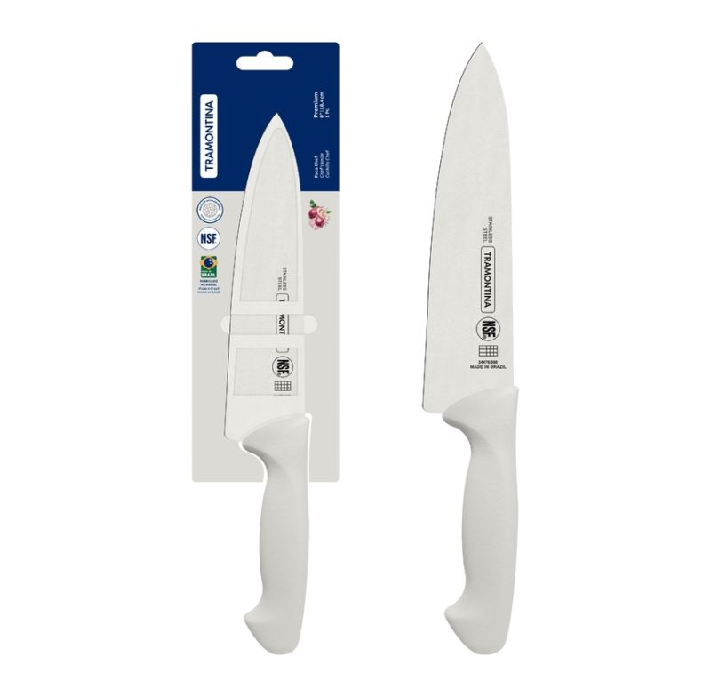 Faca Chef Premium 8 Tramontina 24476188 Cabo Branco