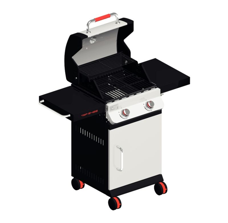 Churrasqueira A Gas Tramontina 26500019 Tgp2400 2q Aco Inox E Carbono
