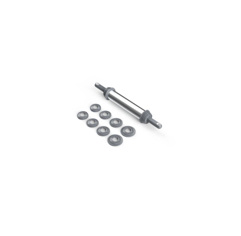 Rolo Para Massa 40cm Anodilar 5180-8 Cromado C/reguladores De Altura