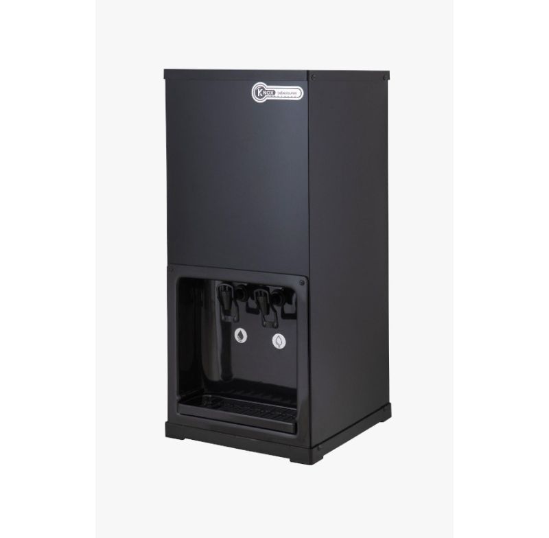 Bebedouro 25l 2 Torneiras 220v Knox Kx02bd 2t Bk Bancada Black