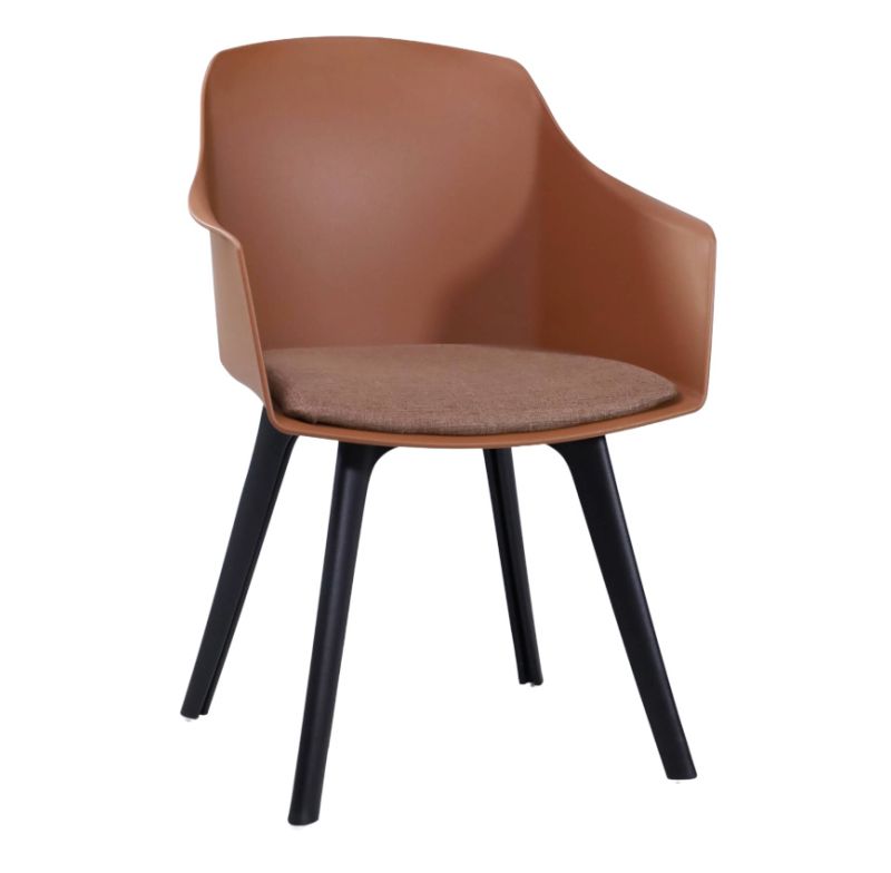 Cadeira Union I-25as241brown Com Assento Almofadado Marrom