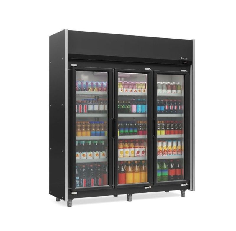 Refrigerador Top Vert 1,83m Geas-3p-pr 220v Gelopar 80904092 Int Br