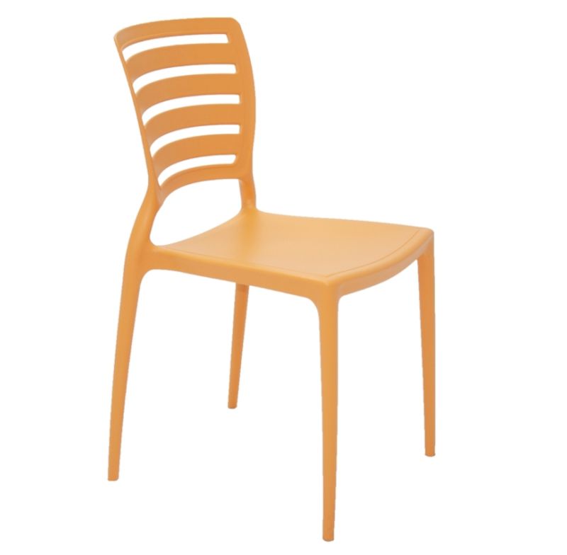 Cadeira Plastica Sofia Summa Tramontina 92237090 Laranja