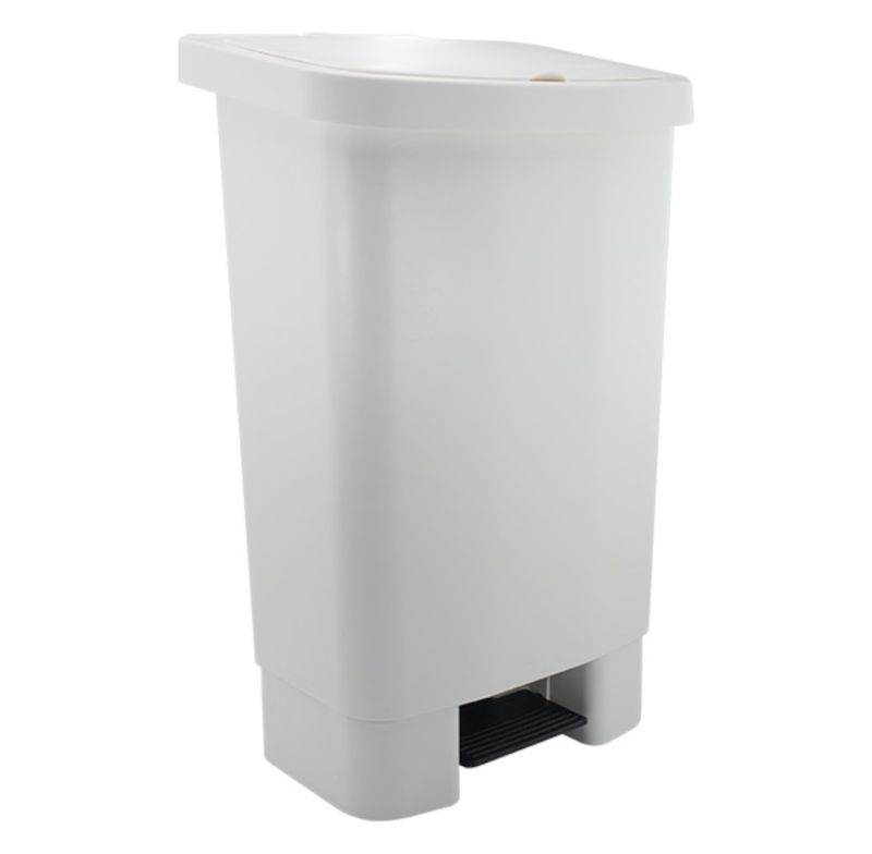 Lixeira Plastica Dellaplast Lx50 4100.08 Branca 50l
