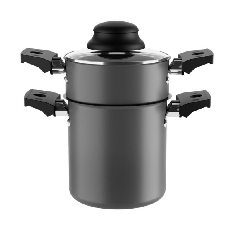 Cuscuzeira Especiarias 10cm 800ml Brinox 7100/360 Grafite