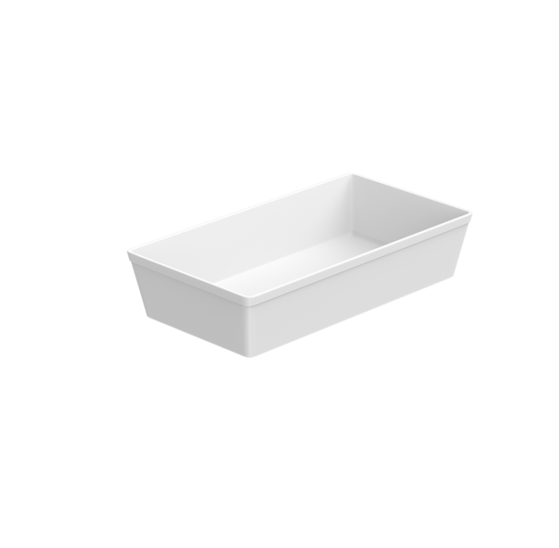 Travessa Retangular Brinox 54101/003 Gastrodeep Gn 1/3 Branca