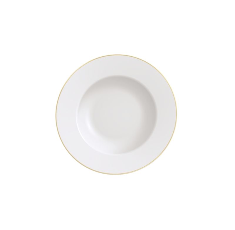 Prato Raso Elisa Tramontina 96010301 Com Filete De Ouro 28cm