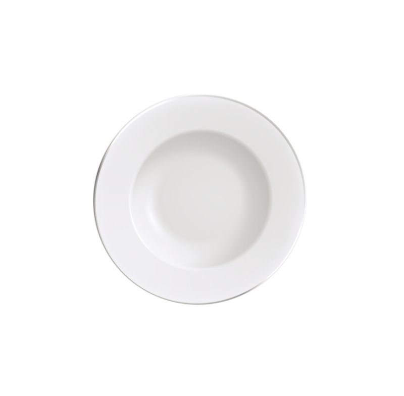 Prato Raso Joana Tramontina 96010501 Com Filete De Prata 28cm