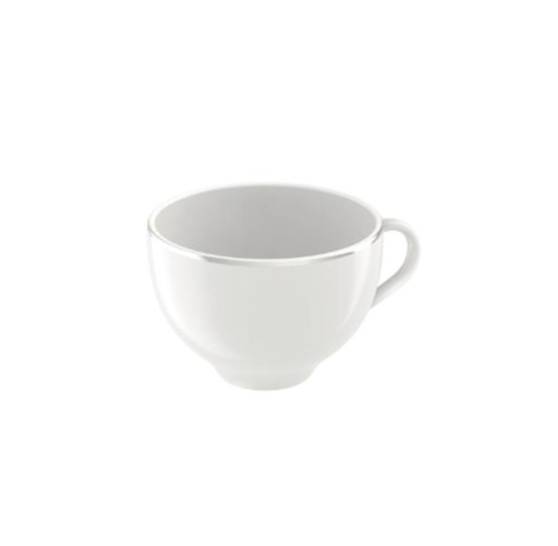 Xicara Cha Atena 250ml Tramontina 96010621 Com Filete De Prata
