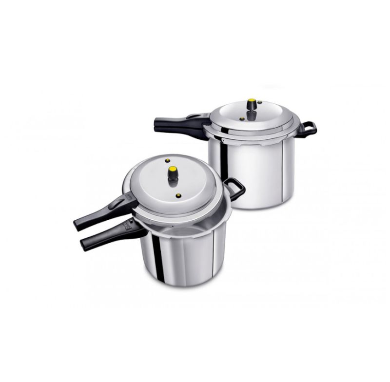 Panela De Pressao Industrial 12l Aluminio Abc 1221 Polida Com Cabo Baq