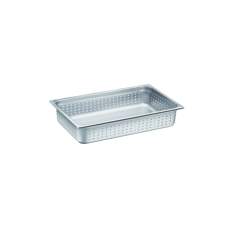 CUBA BRINOX 1341\100 GN-1\1 X 100MM  PERFURADA ACO INOX