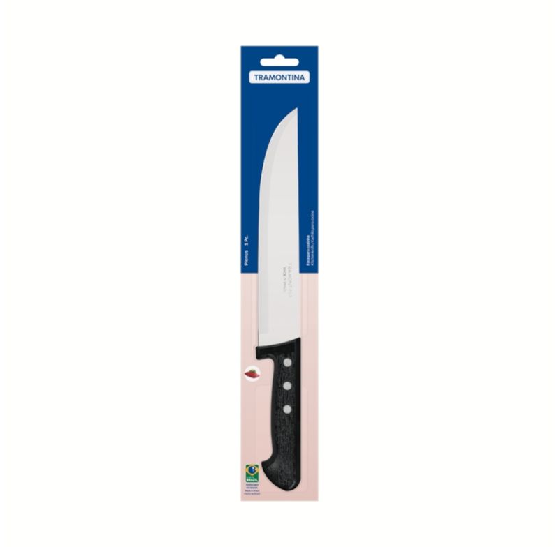 Faca Cozinha Plenus Tramontina 22921108 Aco Inox Preto 8