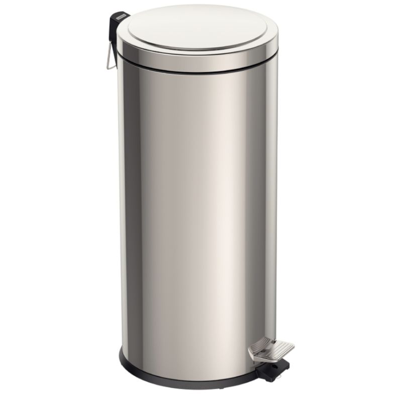 Lixeira Com Pedal Prime  30l Tramontina 94538130 Aco Inox