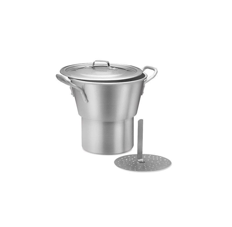 Cuscuzeira Hotel N 34 Aluminio Abc 581 Com Base E Tampa 19,4l
