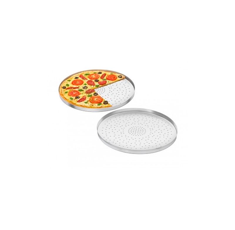 Forma Para Pizza Com Furos Hotel 35 Aluminio Abc 832