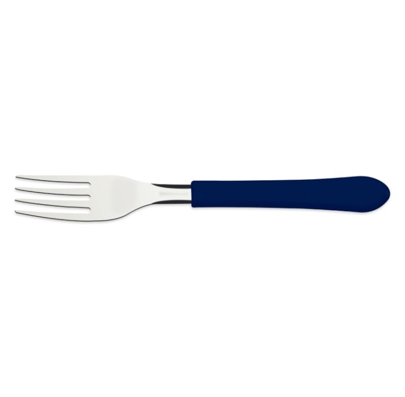 Garfo Mesa Leme Tramontina 23182410 Inox Azul