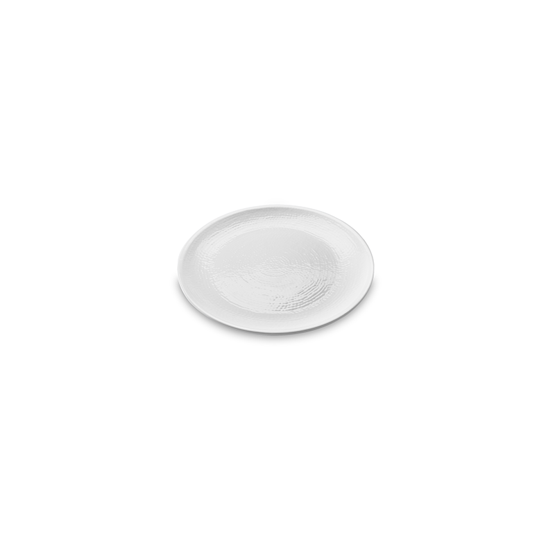 Travessa Redonda Brinox Texture 52801/010 Branca 47x4,6cm