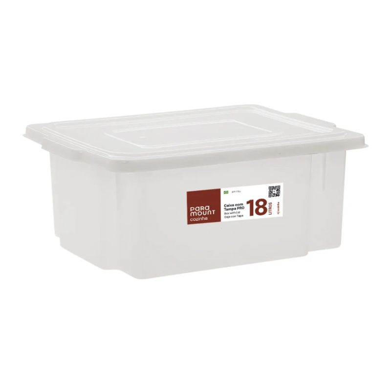 Caixa Organizadora Paramount 530 Com Tampa Pro 18l