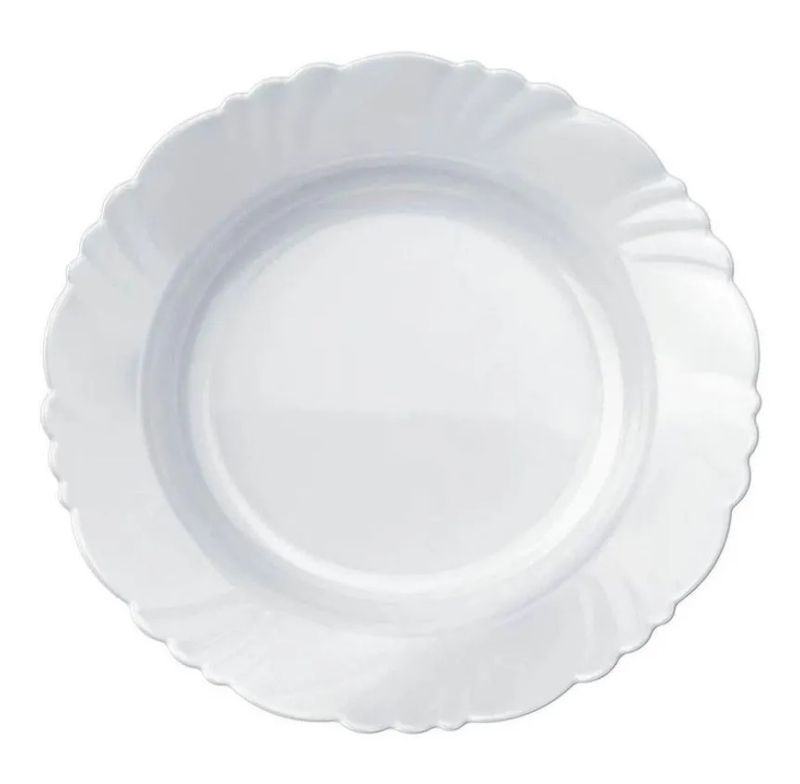 Prato Fundo 23,5cm Duralex Opaline Petala Nadir 58440200847084 Branco