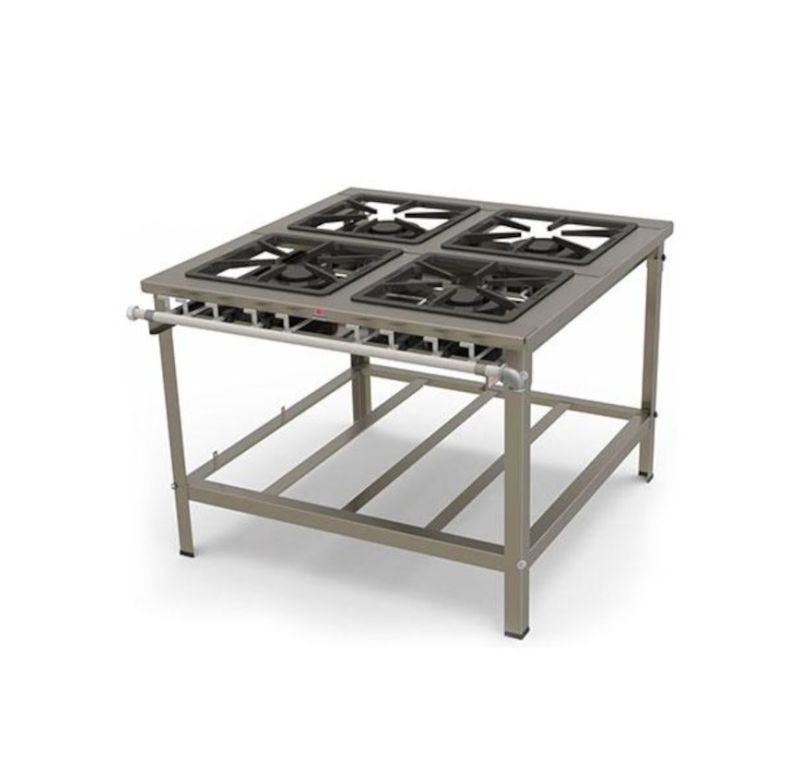 Fogao 4 B 4qs Pminox 400f Progas P37417 Inox Sem Forno
