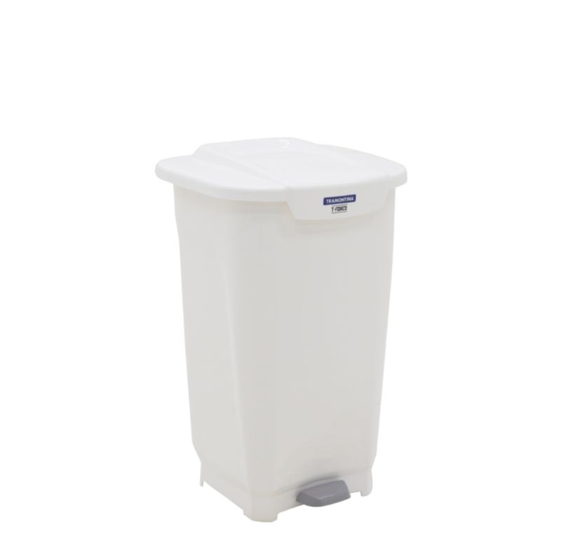 Lixeira T-force Basic Tramontina 92813310/92813010 Branco 50l