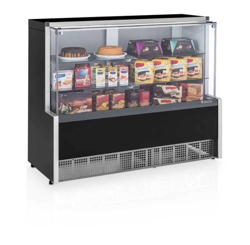 Vitrine Neutra Aurora 1,40m Mpna-140r/pr/127-220v 50-60hz Gelopar 80802095