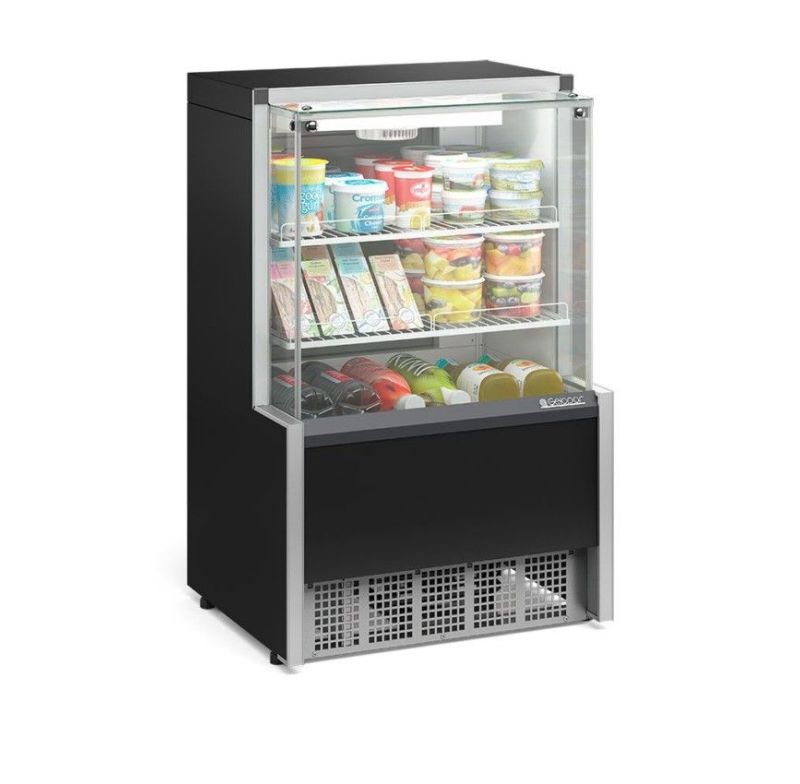 Vitrine Refrigerada Aurora Gpfa-075r-pr Gelopar 80791.09.1 Ar Forcado Led 127v