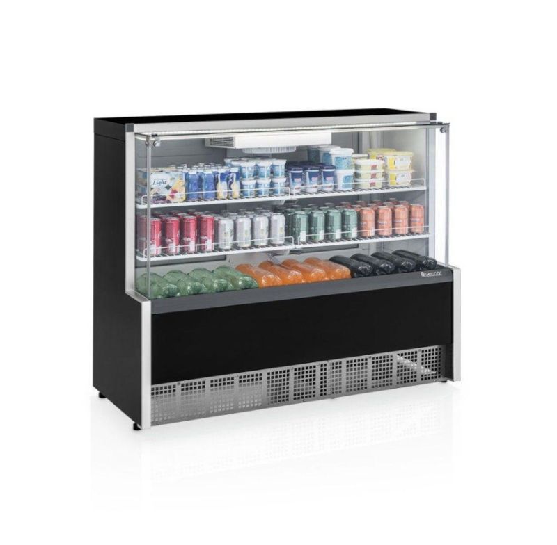 Vitrine Refri 1,40m Gpfa-140r-pr 127v Gelopar 80792091 Ar Forc Led