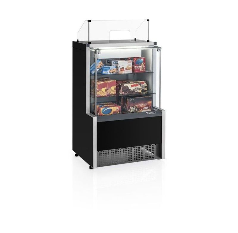 Vitrine Caixa Aurora  Mpxa-075r-pr 127-220v Gelopar 80807.09.5 Preta