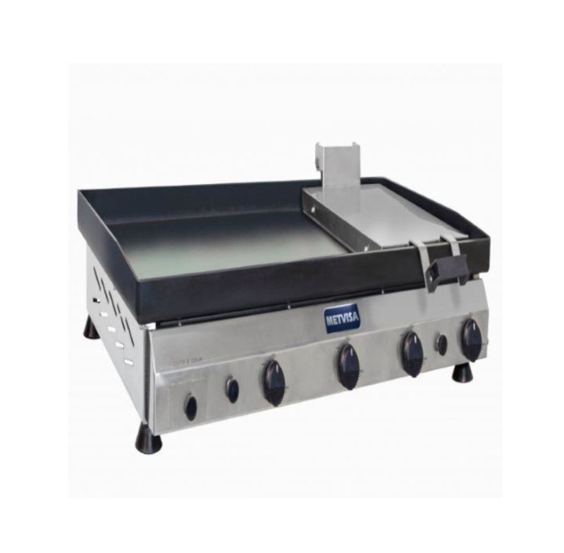 Chapa De Fritura A Gas Leve Metvisa Cfgpl10 1m Com Prensador