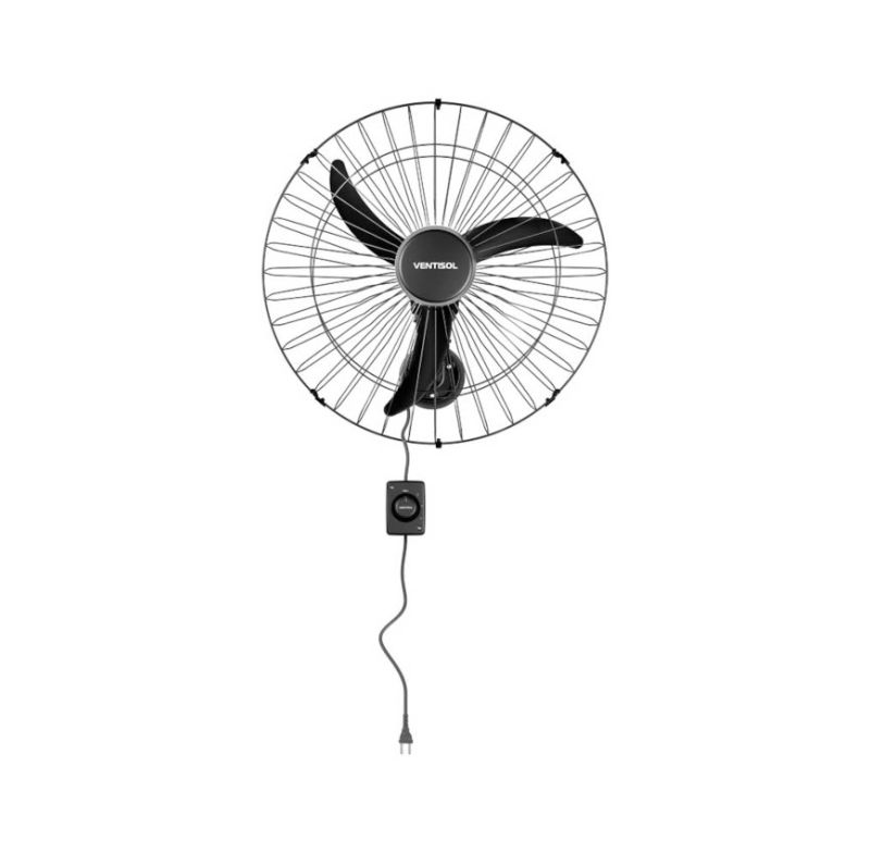 Ventilador Parede Ventisol 60cm Bivolt 200w Preto