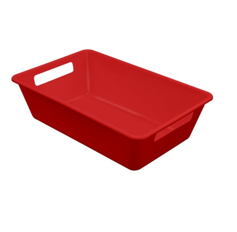 Bandeja Organizadora 3l Dellaplast Bj03 Vermelha