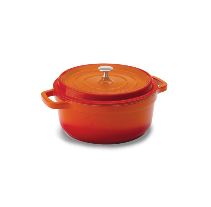Cacarola Redonda Laranja 25,4x11cm Mundial 4,3l Pa9000-24l