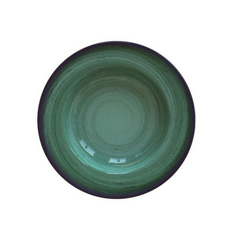 Prato Fundo Rustico 23cm Tramontina 96980005 Porcelana Verde